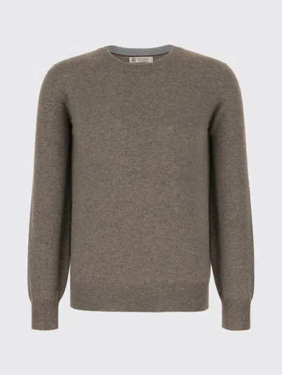 BRUNELLO CUCINELLI SWEATER BRUNELLO CUCINELLI MEN COLOR DOVE GREY,H17526073