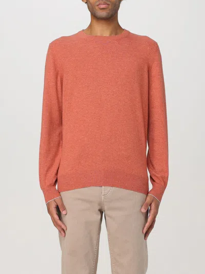 BRUNELLO CUCINELLI SWEATER BRUNELLO CUCINELLI MEN COLOR ORANGE,412444004