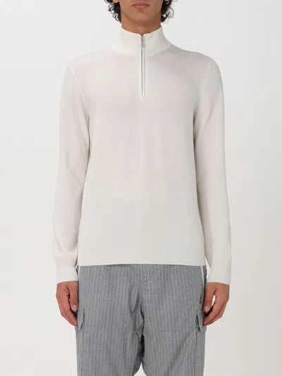 Brunello Cucinelli White Turtleneck Sweater With Zip
