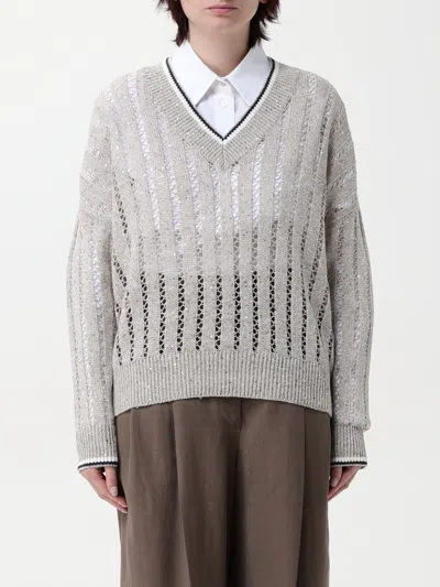 Brunello Cucinelli Sweater  Woman Color Beige In Beige