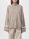 Brunello Cucinelli High-neck Cashmere Jumper In Beige