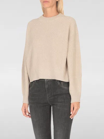Brunello Cucinelli Sweater  Woman Color Beige In Beige