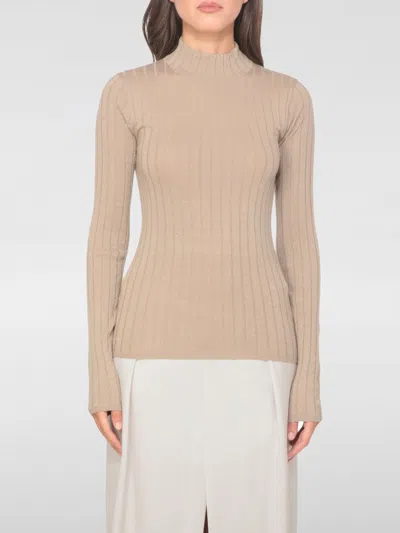 BRUNELLO CUCINELLI SWEATER BRUNELLO CUCINELLI WOMAN COLOR BEIGE,H17947022