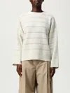 Brunello Cucinelli Sweater  Woman Color Beige In Neutral
