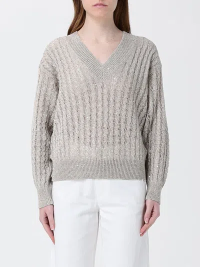 Brunello Cucinelli Sweater Woman  In Gray