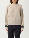 Brunello Cucinelli Women Monile Cuffs Sweater In Neutral