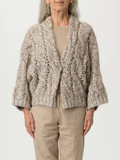 BRUNELLO CUCINELLI SWEATER BRUNELLO CUCINELLI WOMAN COLOR BEIGE,431528022