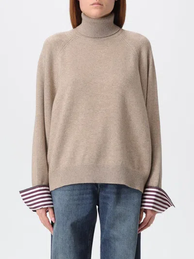 Brunello Cucinelli Sweater  Woman Color Beige In Neutral