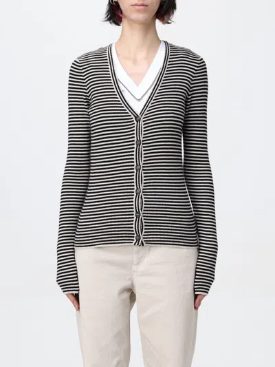 BRUNELLO CUCINELLI CARDIGAN BRUNELLO CUCINELLI WOMAN COLOR BLACK,G81156002