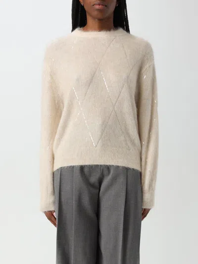 Brunello Cucinelli Sweater  Woman Color Blue 1 In Blau 1