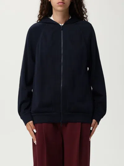 BRUNELLO CUCINELLI SWEATSHIRT BRUNELLO CUCINELLI WOMAN COLOR BLUE,H30820009