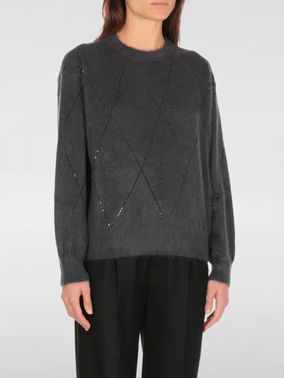 Brunello Cucinelli Sweater  Woman Color Blue In Blau