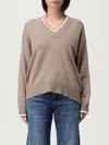 Brunello Cucinelli Sweater  Woman Color Brown In Brown