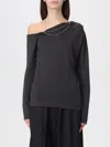 Brunello Cucinelli Sweater  Woman Color Charcoal In Black