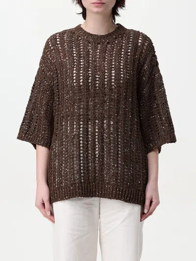 BRUNELLO CUCINELLI SWEATER BRUNELLO CUCINELLI WOMAN COLOR DARK,426114102