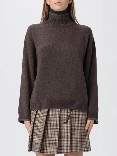 Brunello Cucinelli Sweater  Woman Color Dark In Brown