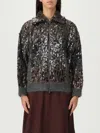 Brunello Cucinelli Embellished Crewneck Knitwear With Ribbed Accents In Black
