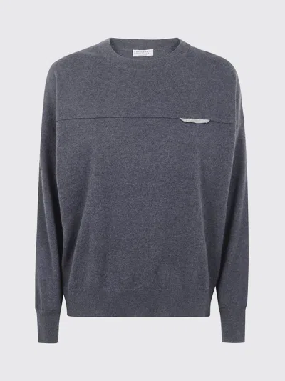 BRUNELLO CUCINELLI 毛衣 BRUNELLO CUCINELLI 女士 颜色 灰色,H17719020