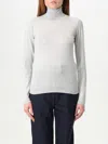 Brunello Cucinelli Cashmere-silk Glitter Turtleneck Sweater In Ice