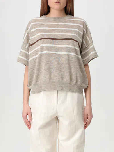 BRUNELLO CUCINELLI SWEATER BRUNELLO CUCINELLI WOMAN COLOR MULTICOLOR,G49956005