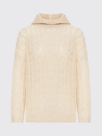 BRUNELLO CUCINELLI SWEATER BRUNELLO CUCINELLI WOMAN COLOR NUDE,H17695226