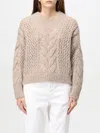 Brunello Cucinelli Cable-knit Sweater In Sand