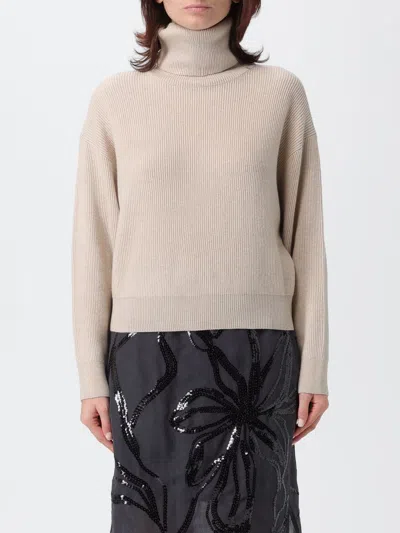 Brunello Cucinelli Sweater  Woman Color Sand In Neutral