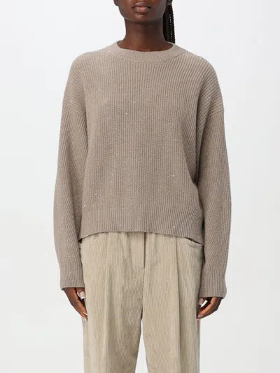 Brunello Cucinelli Sweater  Woman Color Walnut In Wallnuss