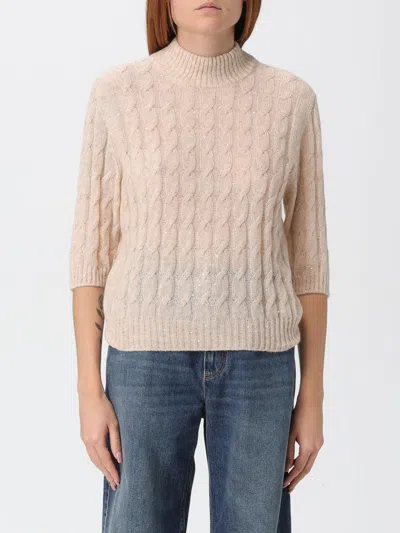Brunello Cucinelli Sweater  Woman Color Yellow Cream In Neutral