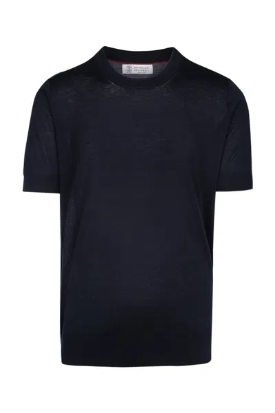 BRUNELLO CUCINELLI CREWNECK KNITTED TOP