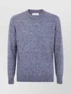 Brunello Cucinelli Sweater Crew Neck Long Sleeves In Blue