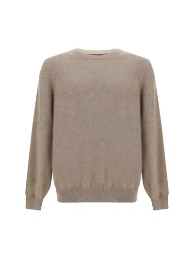 Brunello Cucinelli Sweater In Dove Grey