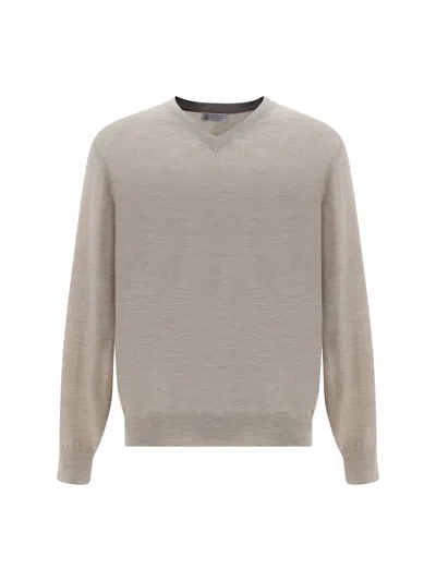 Brunello Cucinelli Sweater In Beige