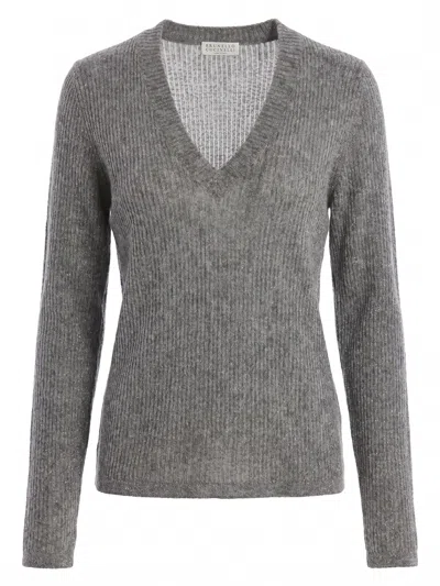 Brunello Cucinelli Sweater In Gray