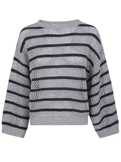 Brunello Cucinelli Sweater In Gray