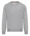 Brunello Cucinelli Wool And Cashmere Crewneck Sweater In Grey
