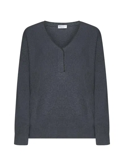 Brunello Cucinelli Sweater In Grey