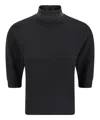 Brunello Cucinelli Cashmere Turtleneck With Monili Detail In Grey