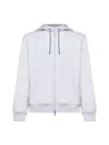 Brunello Cucinelli Hoodie Cotton Drawstring In Grey