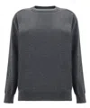 Brunello Cucinelli Crew Neck Sweater In Grey