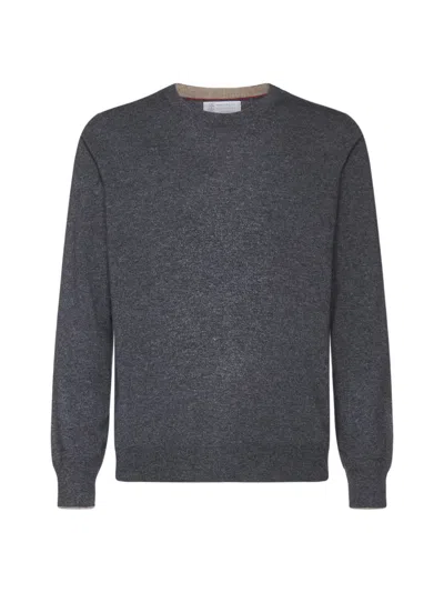 Brunello Cucinelli Sweater In Grey