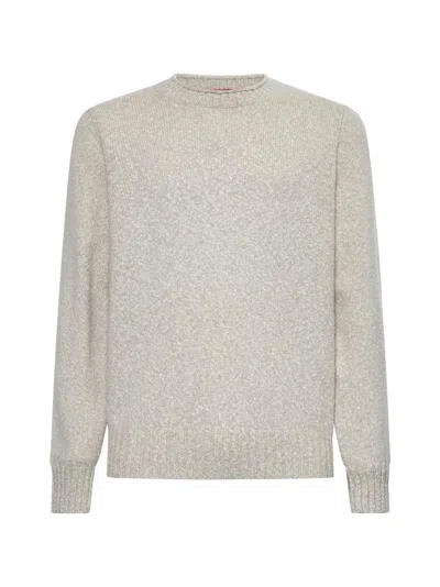 Brunello Cucinelli Cotton Sweater In Mist Grey