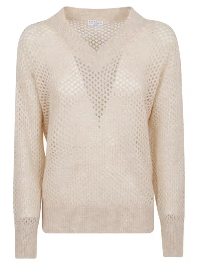 Brunello Cucinelli Sweater In Neutral