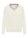 BRUNELLO CUCINELLI SWEATER WITH DECORATION