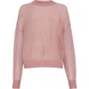 Brunello Cucinelli Sweater With Monili In Pink