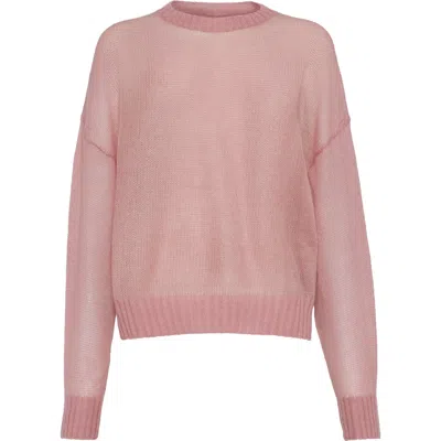 Brunello Cucinelli Sweater With Monili In Pink