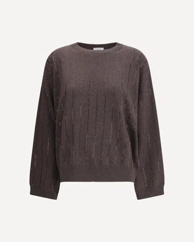 BRUNELLO CUCINELLI SWEATER WITH SEQUINS