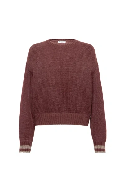 Brunello Cucinelli Sweater With Sparkling Cuffs