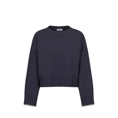 Brunello Cucinelli Sweater Women In Blue