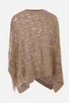 Brunello Cucinelli Foliage Lace Capes Beige In Brown